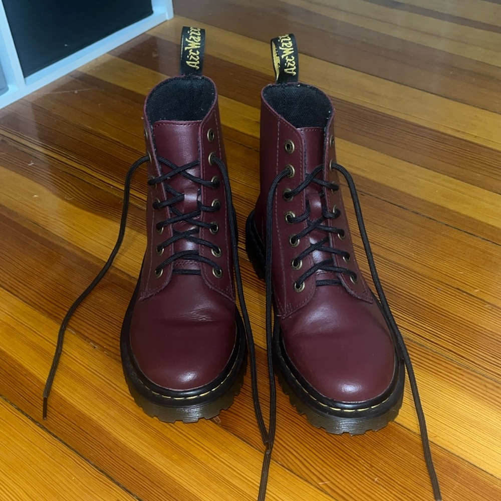 Dr. Martens Size 7 Red 1460 Combat Boots